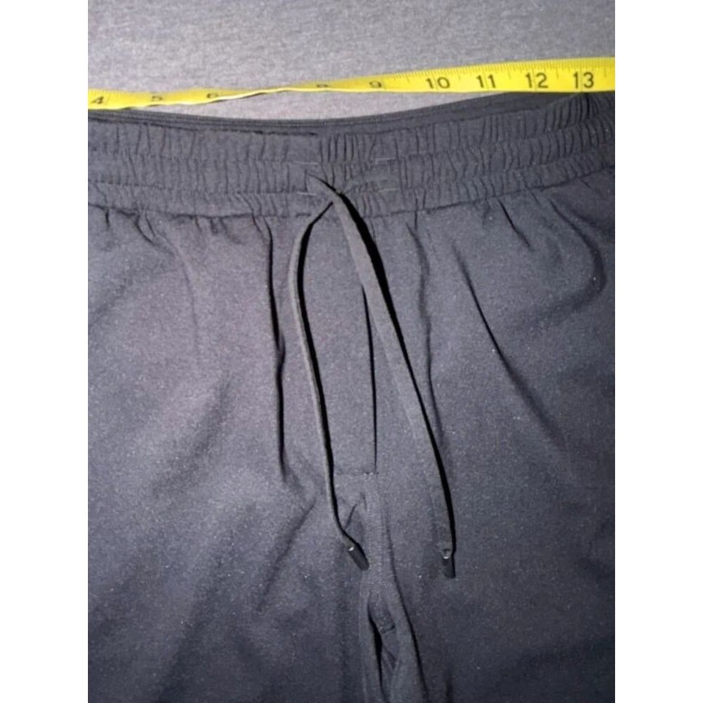 Lululemon Black Stretch Drawstring Pants Size M 7/8 Ankle Travel Work - Picture 7 of 12
